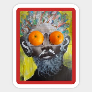 The man with orange eyes - 1 Sticker